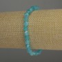 Bracelet Aquamarine Faceted Diamond 6x5mm +-, length 18cm, stretch