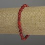 Coral Bead Rolled Bracelet, diameter 6-7×5mm +-, length 18cm stretch
