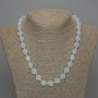 Moonstone Beads Necklace with Multisided Cut, 12×10 mm, length 50 cm