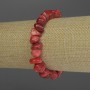 Bracelet Coral Crumble, diameter 9-12x5-7mm +-, length 18cm stretch