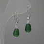 Earrings Chrysoprase Queen 12x8mm±, length 30mm±