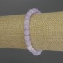 Lavender Amethyst Beaded Cube Bracelet, 6.5mm, 18 cm (elastic)