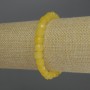 Bracelet Citrine Faceted Cube, 7mm diameter, 18cm length Stretch