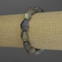 Labradorite bracelet with facets, diameter 10-14x8-10mm ±, length 18cm, stretch