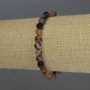 Agate Bead Bracelet, smooth ball, 6mm diameter ±, 18cm length, stretch