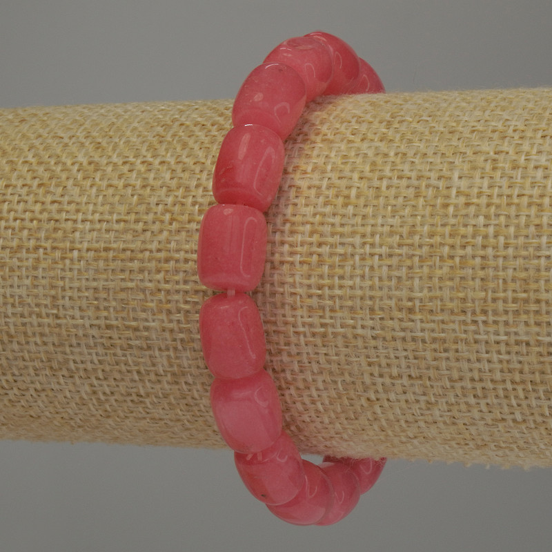 Tourmaline Barilo Bead Bracelet, 11×8mm, diameter, 18 cm stretch
