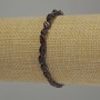 Garnet Bracelet, faceted, 6×5 mm, elastic, 18 cm