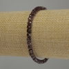 Garnet bracelet faceted cube, diameter 4x4mm±, length 18cm stretch