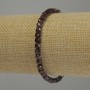 Garnet bracelet faceted cube, diameter 4x4mm±, length 18cm stretch