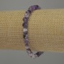 Amethyst Multigem Bracelet, 6x6mm facets, 18 cm length stretchy