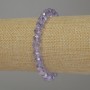 Bracelet Czech Crystal Rondelle, diameter 8x6mm (+-), length 18cm (+-), stretch