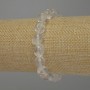 Bracelet Mountain Crystal Faceted, 10-12x10mm, diameter, 18 cm length stretch