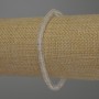 Bracelet Mountain Crystal Rondelle, diameter 4.5×2 mm ±, length 18 cm stretch