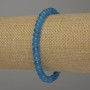 Apatite Rondelle Bracelet, 6x4mm, stretch, 18cm length