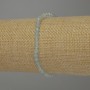 Bracelet Aquamarine Faceted Bead, 4mm diameter ±, length 18cm ±, stretch