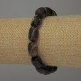 Agate Barrel Bead Bracelet 14×10mm, 18cm length, stretch