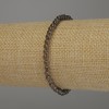 Smoky Quartz Bead Bracelet, smooth round beads 4mm, length 18cm, stretch