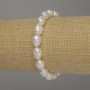 Bracelet with Freshwater Pearls, diameter 10-11x8mm, length 18cm (stretch)