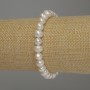 Bracelet with Freshwater Pearls, diameter 7-8×7mm ±, length 18cm (stretch)