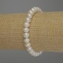 Bracelet with Freshwater Pearls, diameter 8×7mm ±, length 18cm (stretch)