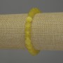 Bracelet Yellow Cat's Eye Smooth Bead, 8mm diameter, 18cm length, stretch