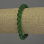Chrysoprase Bead Bracelet, smooth spheres 8mm, stretchy length 18cm