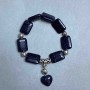 Aventurine Bracelet Night of Cairo Rectangles 18x13mm+- with metal insets, length 18cm+- stretch
