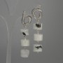 Adularia Rondelle Earrings, diameter 10×7mm, length 50mm