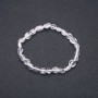 Bracelet of Natural Stone Mountain Crystal on Elastic (Tumbled) diameter 7×9(±)mm, circumference 18cm