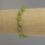 Bracelet Chrysolite Tumble Bead, diameter 7-9x6mm± Chrysoprase Faceted Rondelle 3.5x3mm±, length 18cm± Stretch