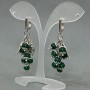 Earrings 'Grapes Cluster' Cat's Eye Bead 6mm±, length 57mm±
