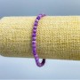Phosphosiderite Bracelet with Faceted 4×4 mm Cubes, Elastic 18 cm