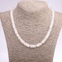 Necklace of Rock Crystal Cylinders, diameter 8x17mm, length 47cm