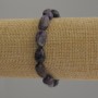 Amethyst faceted bracelet, diameter 14x9mm, length 18cm, stretch