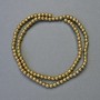 Hematite Beads Gold Smooth Round 4mm Diameter, 41cm Length Necklace