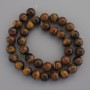 Tiger Eye Beads on Thread, 10mm± Natural Stone, 37cm± length