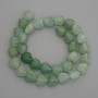 Natural Jade Stone Beads Heart, 12x12mm diameter, 38cm length on fishing line