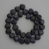 Synthetic Aventurine Blue Sand Heart Beads 12mm x 12mm, on a thread, 36cm long
