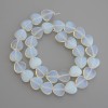 Moonstone Heart Beads, 12x12mm diameter, on thread, 37cm+ length