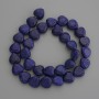 Lapis Lazuli Beads Heart 12x12mm+- on Thread, Length 37cm+