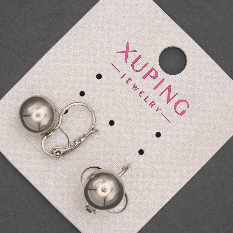 Xuping Earrings 10x15mm Rhodium