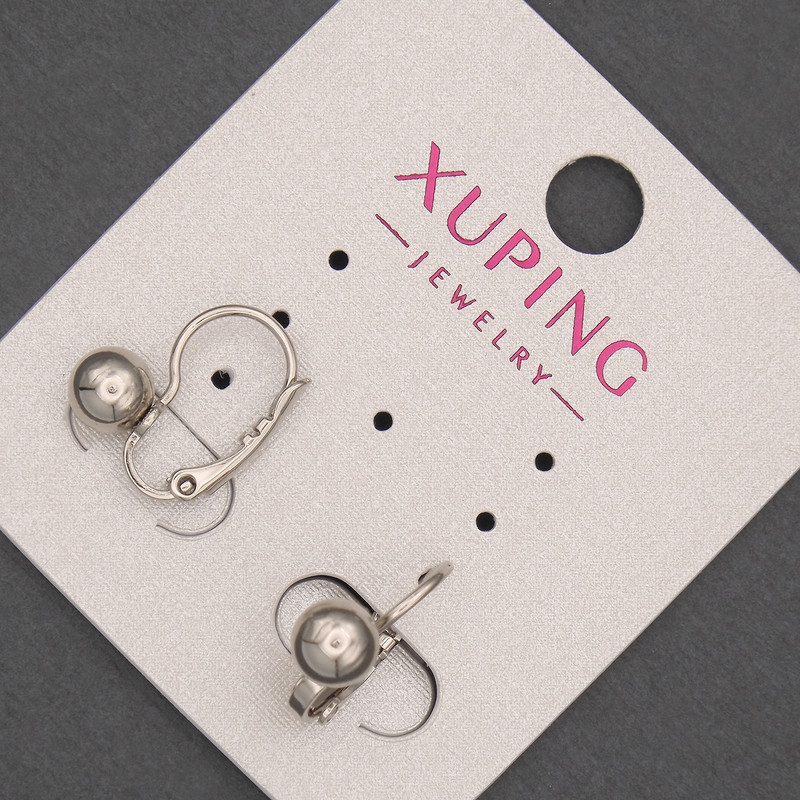 Xuping Rhodium Earrings 6x15mm