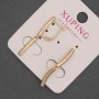 Xuping Earrings, diameter 3mm + -, length 27mm + - 18K Gold Plating