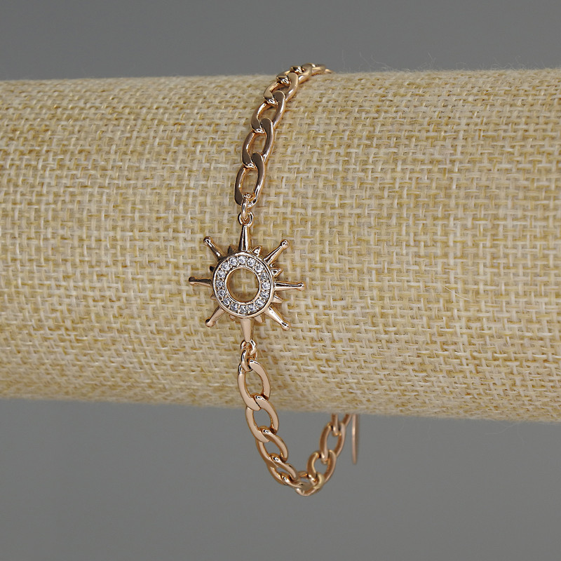 Xuping Gold Plated 18K Bracelet, 5 mm± diameter, 1.5 mm± thickness, adjustable length 17–21 cm with extender chain