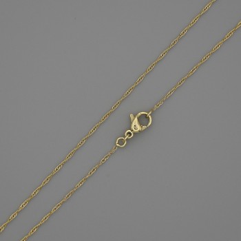 Xuping Chain 18K Gold Plating, 0.5 mm thick, length 56 cm