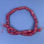 Tourmaline Cube Beads 7x7mm on Thread, 37cm+ Length
