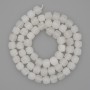 White Quartz Beads Faceted Cube 6.5mm+ on Thread, 39cm+ Length