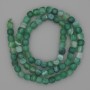 Agate Beads Faceted Cube 5x5mm+- on Thread, 39cm+ Length