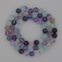 Natural stone Fluorite Beads, faceted round bead Ø6mm, length 38cm