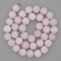 Kunzite Beads Smooth Sphere 10mm Diameter on Thread, 38cm Length